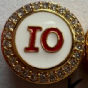 Pandora Gold IO  OH Exclusive Charm Bead Charm Travel Charm